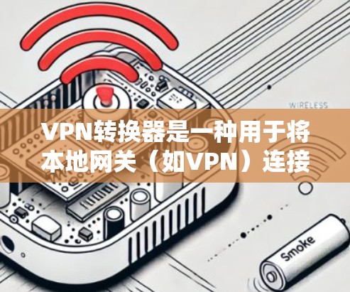 VPN转换器是一种用于将本地网关(如VPN)连接到目标网络的工具。它们可以帮助用户将本地的VPN连接到目标网络,同时允许用户在目标网络上使用本地的VPN功能。以下是几个常用的VPN转换器 VPN转换器是一种用于将本地网关(如VPN)连接到目标网络的工具。它们可以帮助用户将本地的VPN连接到目标网络,同时允许用户在目标网络上使用本地的VPN功能。以下是几个常用的VPN转换器