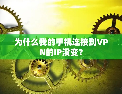 为什么我的手机连接到VPN的IP没变? 为什么我的手机连接到VPN的IP没变?