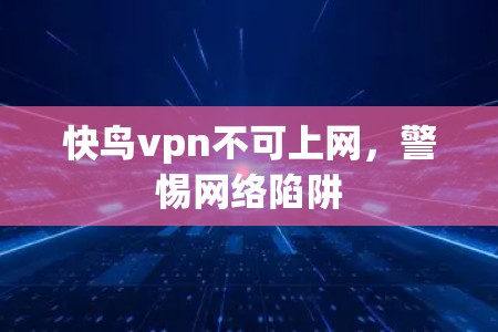快鸟vpn不可上网,警惕网络陷阱