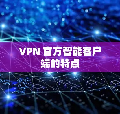 VPN 官方智能客户端的特点 VPN 官方智能客户端的特点